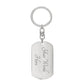 Son, I Hope You Believe in Yourself, Message From the Heart Keychain with Personalized Engraved Back