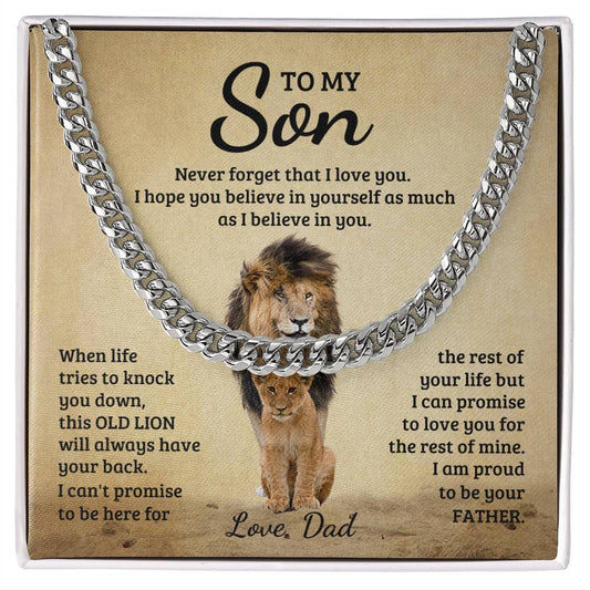 Son Promise Cuban Link Chain
