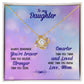To My Daughter You Are... Love Knot Necklace