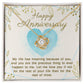 Happy Anniversary Love Knot Necklace