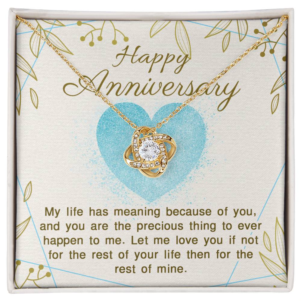 Happy Anniversary Love Knot Necklace