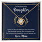 To my beautiful daughter - I love you Love Knot Necklace