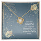 You Are Fearfully and Wonderfully Made, Faith Collection for Daughter Love Knot Necklace