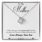 Son to Mother, Sweetest Gift Love Knot Necklace