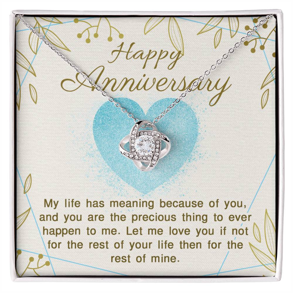 Happy Anniversary Love Knot Necklace