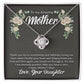 Amazing Mother, From Daughter Love Knot Necklace