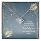 You Are Fearfully and Wonderfully Made, Faith Collection for Daughter Love Knot Necklace