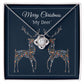 Merry Christmas My Deer, Perfect for Daughter, Mother, Son, Father, Husband, Wife, or Grandmother Love Knot Necklace
