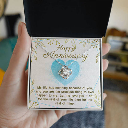 Happy Anniversary Love Knot Necklace