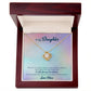To My Daughter From Mom, I Will Always Be There Love Knot Necklace