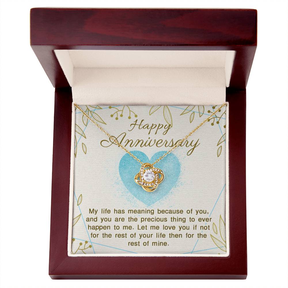 Happy Anniversary Love Knot Necklace