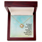 Strong and Courageous Daughter Faith Collection Love Knot Necklace