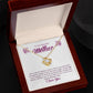Beautiful Mother, Greatest Teacher Orchid Love Knot Necklace