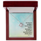 Strong and Courageous Daughter Faith Collection Love Knot Necklace