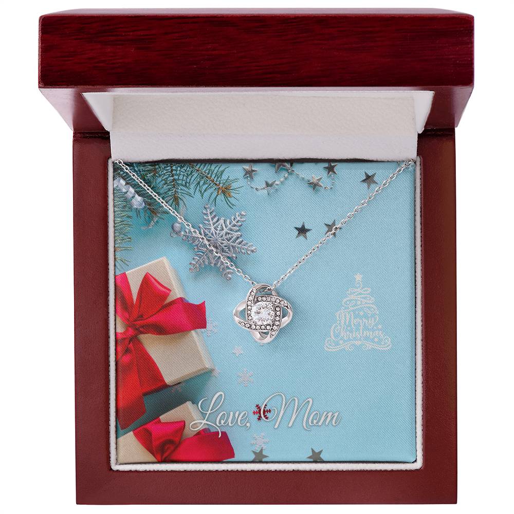 Merry Christmas! Love, Mom Love Knot Necklace