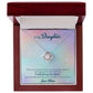 To My Daughter From Mom, I Will Always Be There Love Knot Necklace