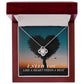 To Soulmate, Girlfriend, or Wife, I Need You Like a Heart Needs a Beat Love Knot Necklace