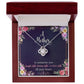 A Mother is Someone You Laugh With, Dream With, and Love With All Your Heart_ Love Knot Necklace