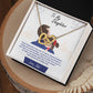 Daughter, My Baby Girl Never Forget Interlocking Hearts Necklace