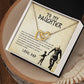 Daughter Aim for the Skies Interlocking Hearts Necklace