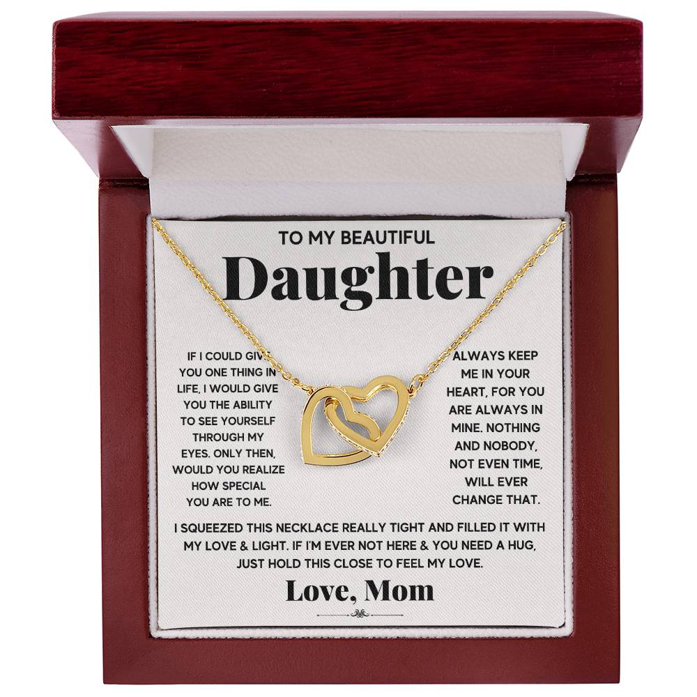 [Almost-Gone] My Everything - Beautiful Daughter  Interlocking Hearts Necklace