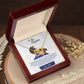 Daughter, My Baby Girl Never Forget Interlocking Hearts Necklace