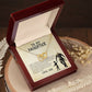 Daughter Aim for the Skies Interlocking Hearts Necklace
