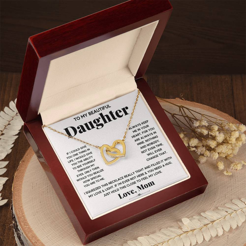[Almost-Gone] My Everything - Beautiful Daughter  Interlocking Hearts Necklace
