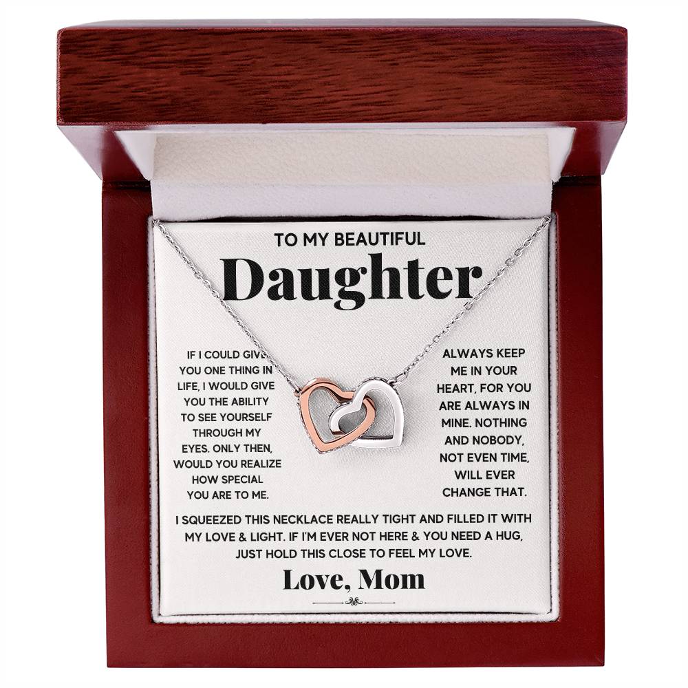 [Almost-Gone] My Everything - Beautiful Daughter  Interlocking Hearts Necklace