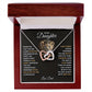 My Daughter Lion Cub Interlocking Hearts Necklace