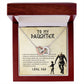 Daughter Aim for the Skies Interlocking Hearts Necklace