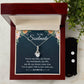 To My Soulmate, Girlfriend, or Wife - You're My Love - Alluring Beauty Necklace and Earring Set