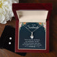To My Soulmate, Girlfriend, or Wife - You're My Love - Alluring Beauty Necklace and Earring Set