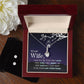 To My Wife - I May Not Be Your First Love - Alluring Beauty Necklace and Earring Set