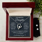 To My Daughter, I Will Always Carry You In My Heart - Forever Love Heart Necklace and Earring Set