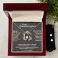 To My Granddaughter, Hold This Tight To Feel My Love - Forever Love Heart Necklace and Earring Set
