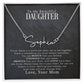 To My Daughter - love more than you know Personalized Signature Name Necklace