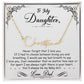 My Daughter, My Baby Girl Personalized Signature Name Necklace