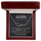 To My Daughter - love more than you know Personalized Signature Name Necklace