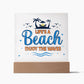 Acrylic Square Design_Beach Waves -Acrylic Square LED Base Available
