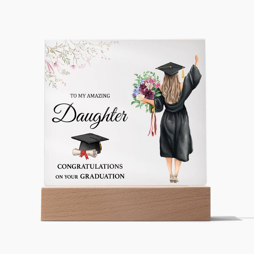 Acrylic Square Design_Daughter-Graduation(1) - LED Base Available