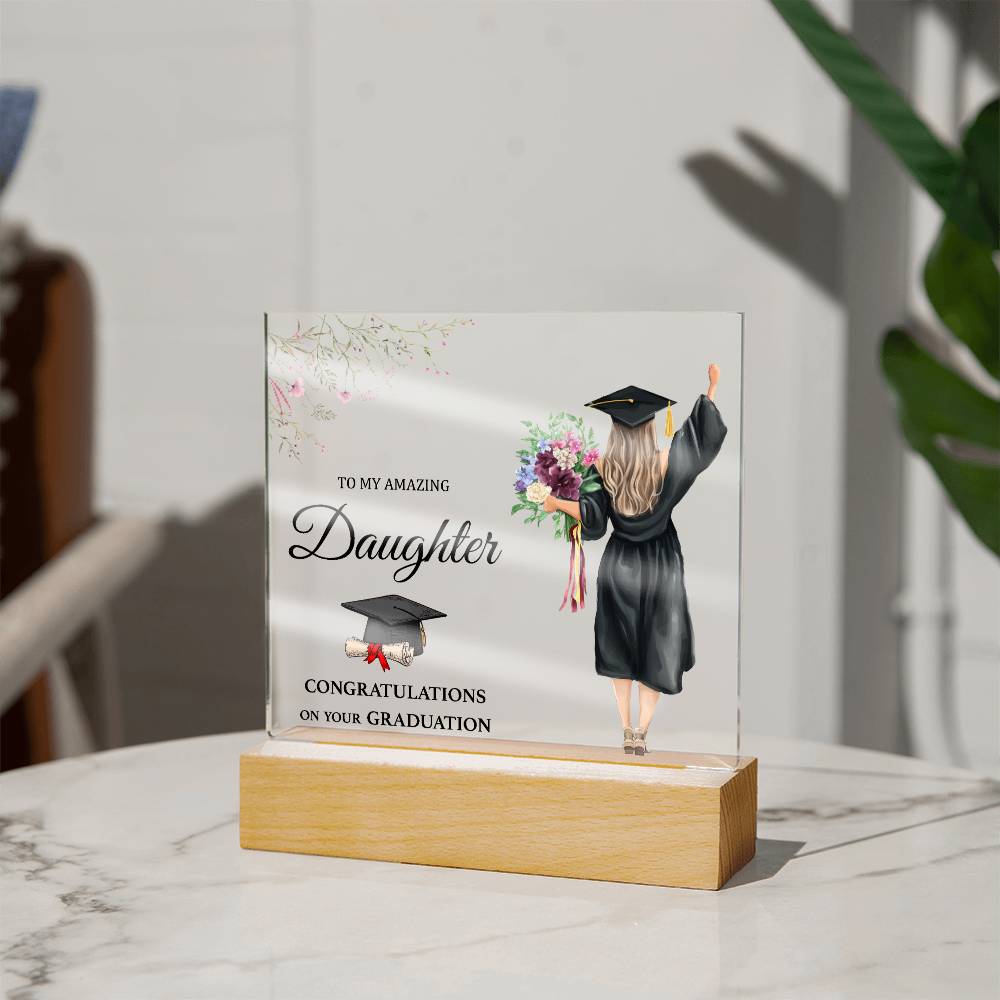 Acrylic Square Design_Daughter-Graduation(1) - LED Base Available