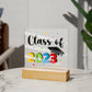 Acrylic Square Design_Graduation-Class of 2023 -  LED Base Available