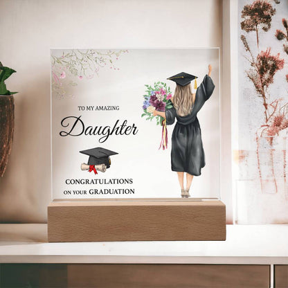 Acrylic Square Design_Daughter-Graduation(1) - LED Base Available
