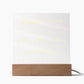 First day of School - Acrylic Square LED Base Available