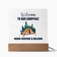 Acrylic Square Design_Camping - LED Base Available
