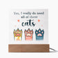 Acrylic Square Design_Pets Cats -  LED Base Available