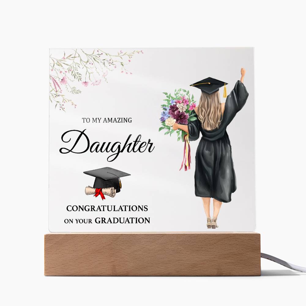 Acrylic Square Design_Daughter-Graduation(1) - LED Base Available