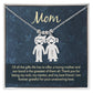 Mom, of all the gifts life has to offer, Kid(s) charm necklace with engraved name(s)