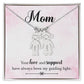 Mom, your love and support, Kid(s) name engraved charm necklace